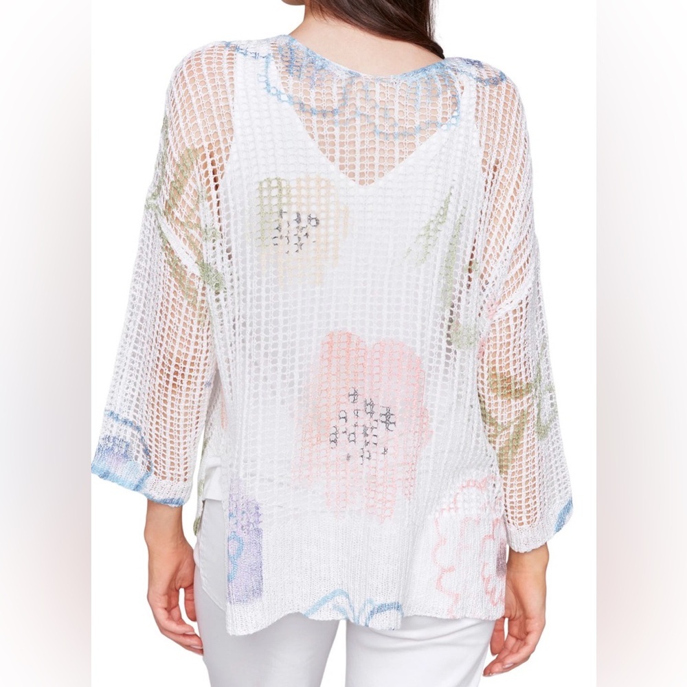 Charlies Fishnet Crochet Long Sleeve - Picture 2 of 6
